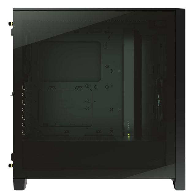 Boitier PC 4000D Airflow Noir - Avec fenêtre + RMx Series RM650x - 650W - 80 Plus Gold + Trois ventilateurs PWM 120 mm iCUE QL120 RGB avec Lighting Node CORE