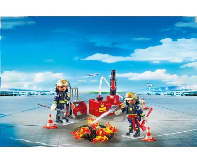 Playmobil Pompiers avec matériel d'incendie - 5397