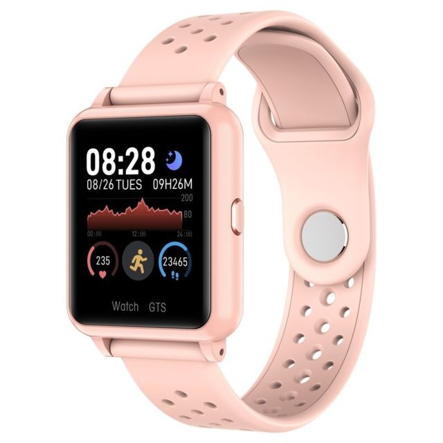Wewoo - Montre connectée Smartwatch P8 de 1,3 pouces avec écran couleur IPSsurveillance de la fréquence cardiaque / pression artérielle / surveillance du sommeil / Oxymètre rose Wewoo  - Montre et bracelet connectés