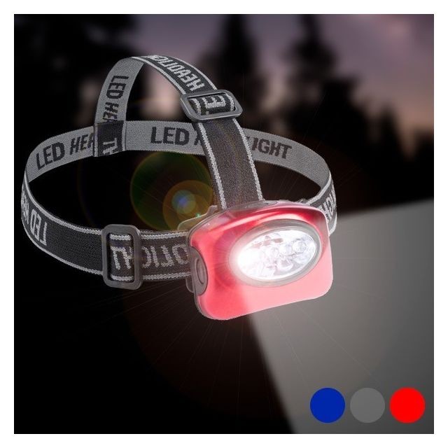 Totalcadeau - Lampe LED pour la tête avec bande élastique - Lampe frontale Couleur - Rouge - Totalcadeau
