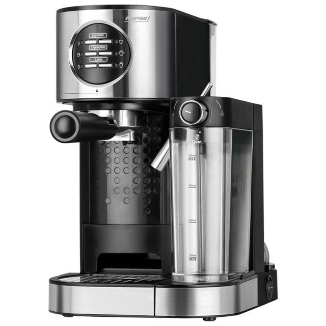 Expresso - Cafetière Mpm Machine à espresso et cappuccino 15 bars, réservoir de lait chauffant 0,7 litre 1450W MPM MKW-07M