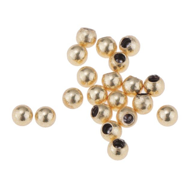 Perles marque generique 20pcs acier inoxydable piercing bijoux remplacement balle 1.26x3mm or