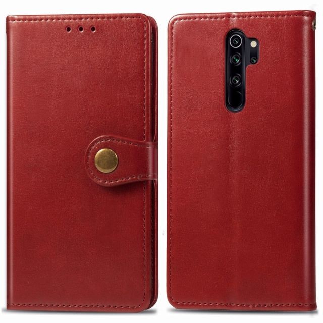 marque generique - Etui en PU rouge pour votre Xiaomi Redmi Note 8 Pro marque generique  - Accessoire Smartphone marque generique