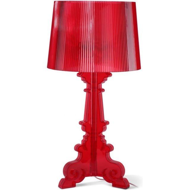 Iconik Interior - Lampe de table Bour - Grand modèle Rouge - Luminaires