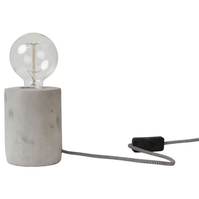 Lampes à poser Intérieur Discount Lampe à poser en ciment (D.9xH.13cm)
