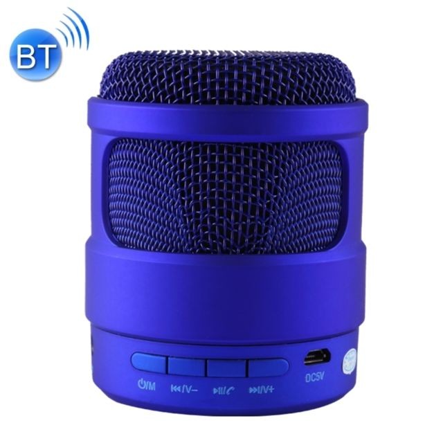 Wewoo - Enceinte Bluetooth d'intérieur bleu Portable Stéréo Musique Sans Fil Haut-Parleur, MIC Intégré, Appels Mains Libres & Carte TF & AUX Audio & Fonction FM, Distance: 10m Wewoo  - Enceintes Hifi Sans fil