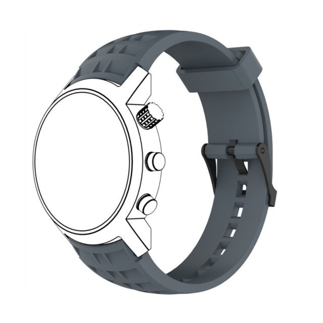 Wewoo - Bracelet pour montre connectée Dragonne de remplacement en silicone SUUNTO Terra Gris Wewoo  - Bracelet connecté