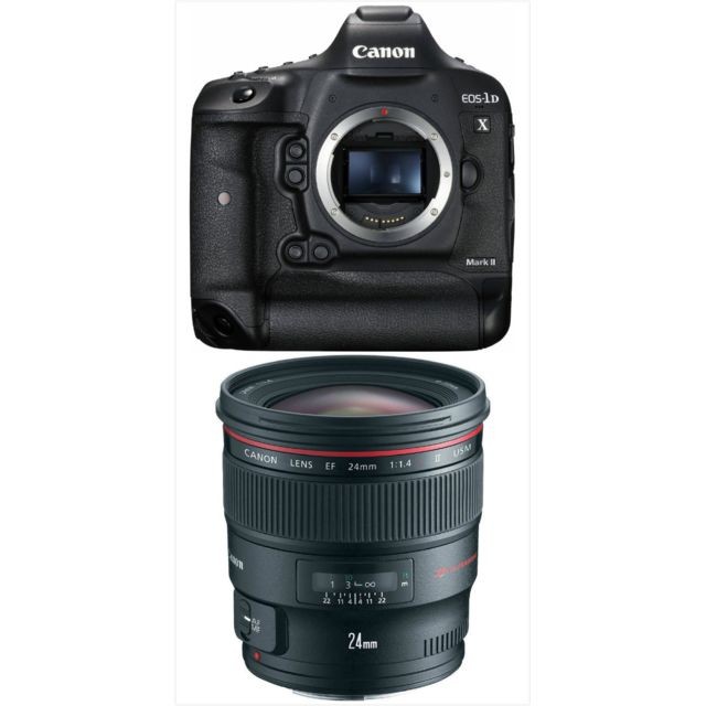 Canon - CANON EOS 1DX II + EF 24mm F1.4L II USM - Reflex Numérique
