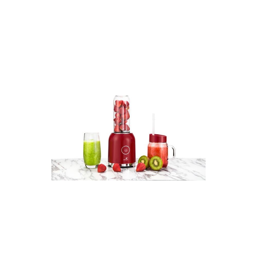 Senya Blender smoothie avec 2 bouteilles rouge Juicy Delight