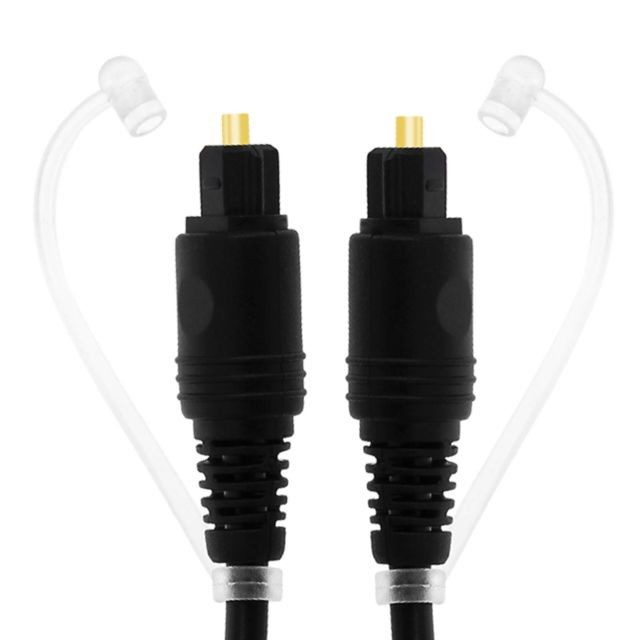Linq - Câble Toslink Audio Numérique avec Lumière Fibre Optique 3m LinQ Noir Linq  - Câble et Connectique Linq