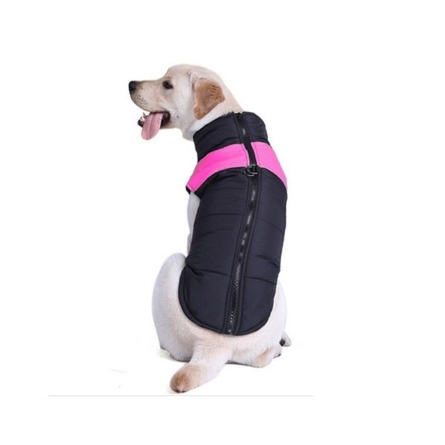 Vêtement pour chien Wewoo Vêtements rose pour chien, Taille: L, Poitrine: 46cm, Longueur du dos: 35cm Veste de ski en coton