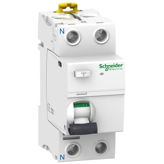 Schneider Electric - interrupteur différentiel - 2 pôles - 63a - 30 ma - type asi - schneider electric a9r31263 - Interrupteurs différentiels