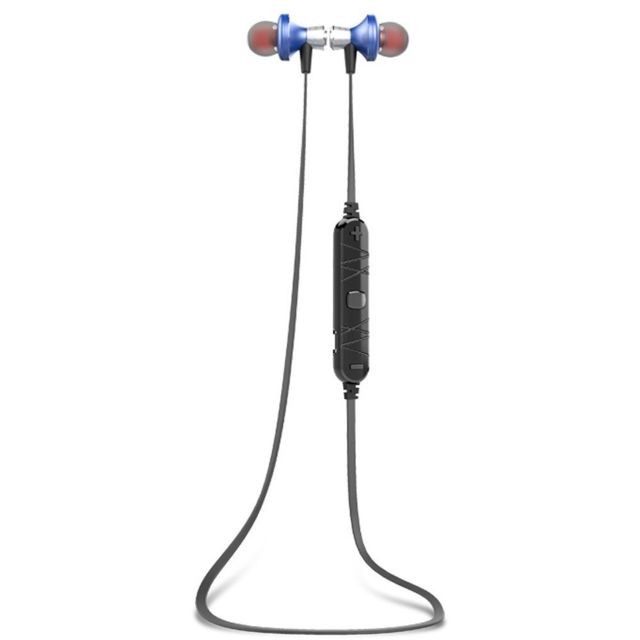 marque generique - Ecouteur sans fil stéréo AWEI UN860BL bluetooth V4.0 intra-auriculaires avec microphone - Bleu - Casque Avec réducteur de bruit