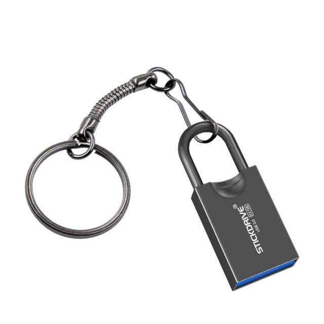Wewoo - Clé USB STICKDRIVE 128 Go USB 3.0 haute vitesse Creative Love Lock U disque métallique Noir - Clés USB