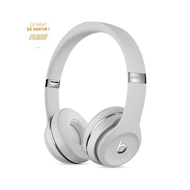 Beats - Solo3 Wireless - Casque bluetooth - Satin Silver - Casque Non étanche
