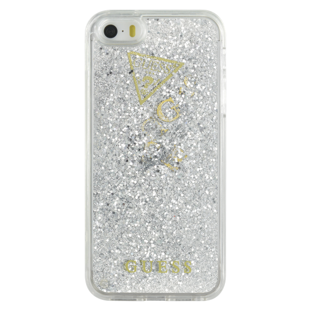 Guess Maroquinerie - GLITTER CASE IP5/5S/SE SILVER - Guess Maroquinerie
