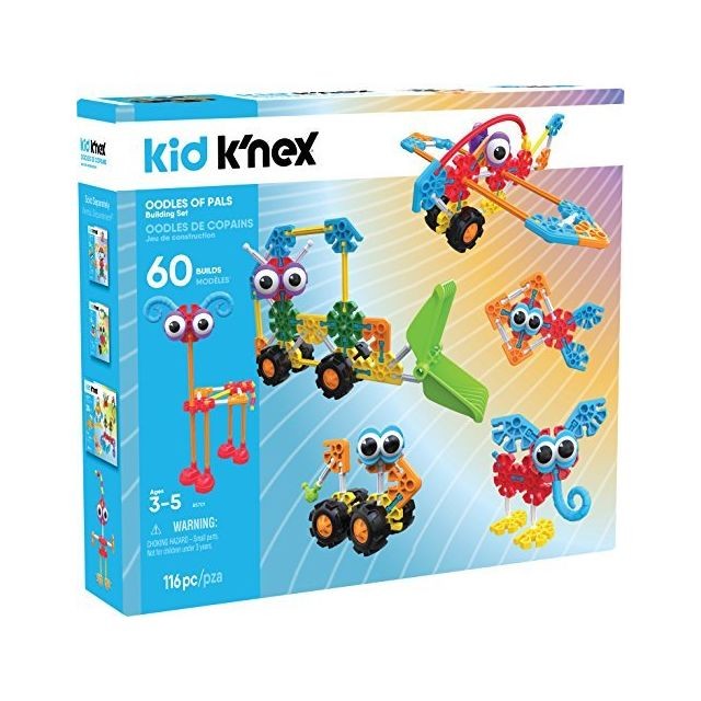 Knex - KID KNEX - Oodles of Pals Building Set - 115 Pieces - Ages 3 and Up Preschool Educational Toy (Amazon Exclusive) Knex  - Jeux de construction Knex