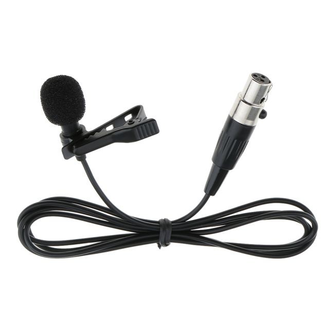 marque generique - Microphone Sans Fil Connecteur XLR 3 Broches Microphone Lavalier Clip Métallique - Microphones