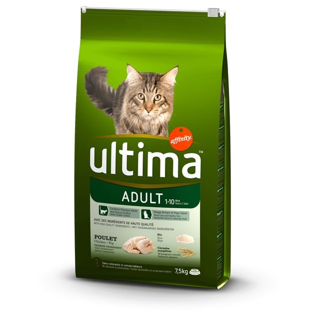 Croquettes pour chat Ultima ULTIMA Croquette au poulet - Pour chat - 7,5 kg