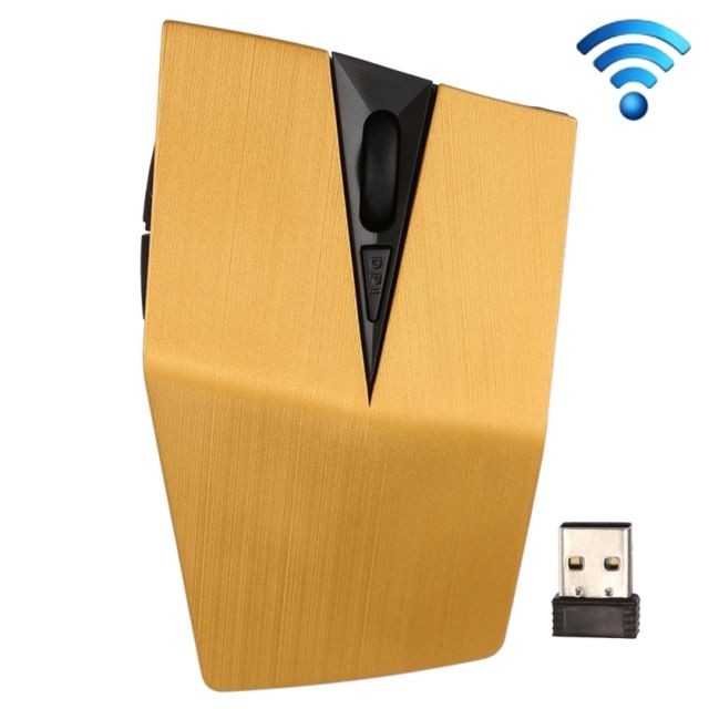 Wewoo - Souris sans fil jaune pour Ordinateur PC Portable 2.4GHz USB Récepteur Réglable 1200 DPI Optique Sans - Souris 1200 dpi
