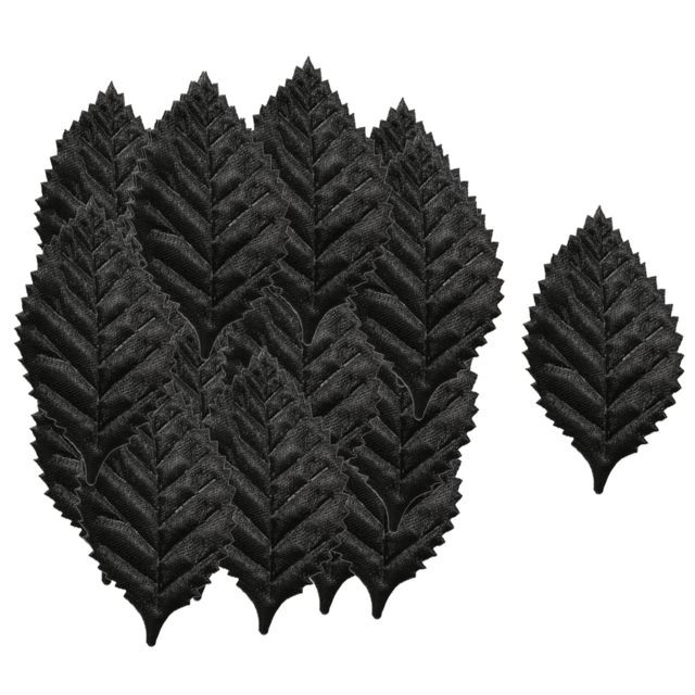 marque generique - 100 pièces artificielles rose feuilles applique scrapbooking bricolage artisanat noir marque generique  - marque generique