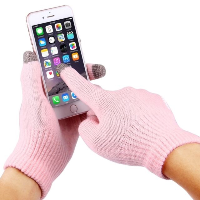 Wewoo - Gants tactiles pour iPad rose iPhone, Galaxy, Huawei, Xiaomi, HTC, Sony, LG et autres dispositifs d'écran tactile les femmes, trois doigts écran Wewoo  - Autres accessoires smartphone