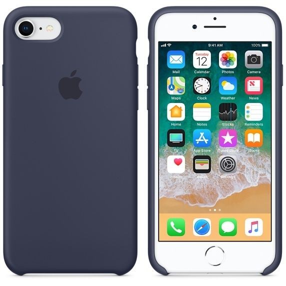 Coque, étui smartphone iPhone 8/7 Silicone Case - Bleu nuit