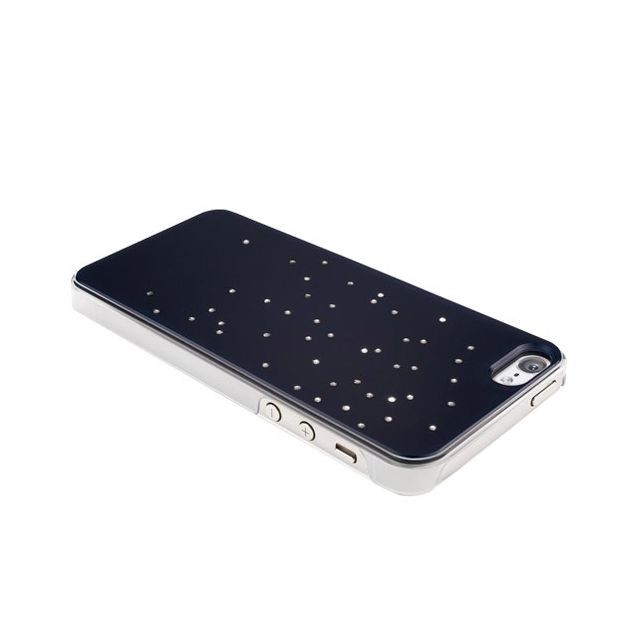 Coque, étui smartphone Qdos Coque rigide Qdos Night Life bleue nuit avec strass pour iPhone 5/5S