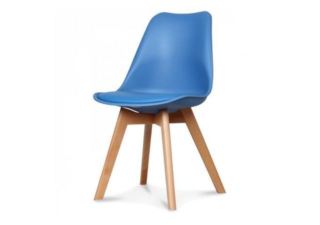 Chaises Declikdeco Chaise Design Style Scandinave Bleu ESBEN