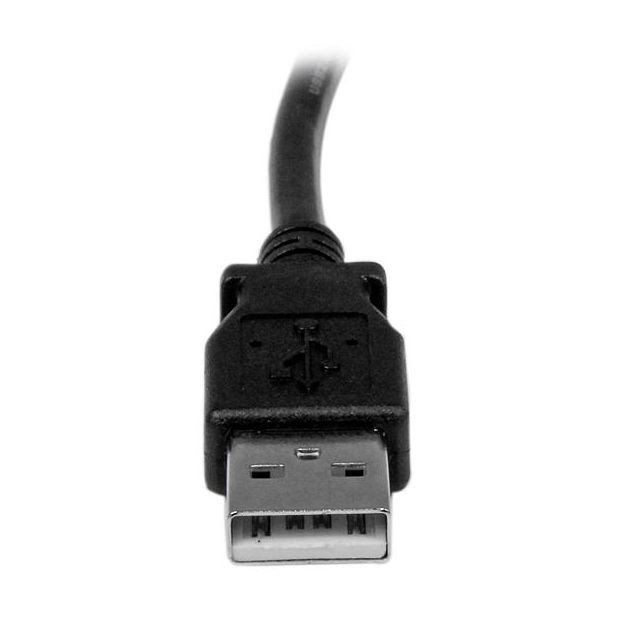 Startech Câble USB 2.0 A vers USB B Coudé à Gauche Mâle / Mâle pour imprimante - 2 m - Noir