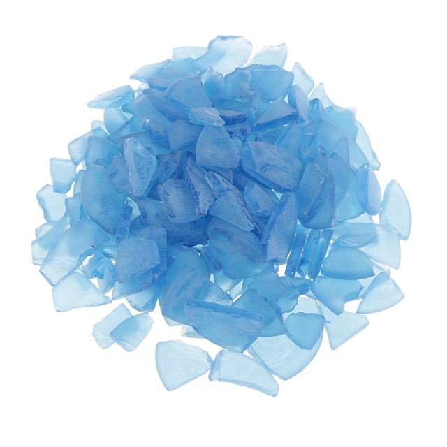 marque generique - 500g coloré joint décoratif verre mosaïque bijoux diy artisanat océan bleu marque generique  - Perles