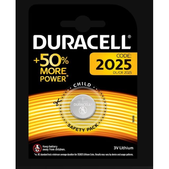 Duracell - Pile bouton 2025 Lithium 3V - Duracell