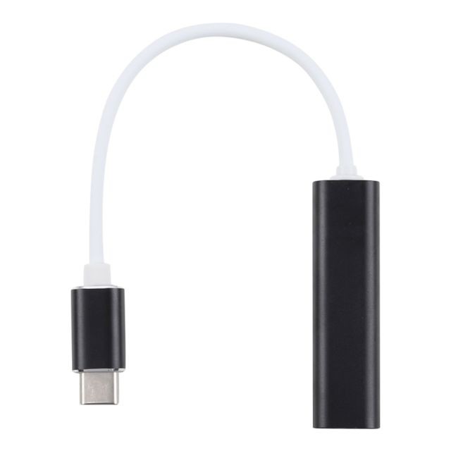 Wewoo Carte Son USB noir Aluminium Shell 3.5mm Jack USB-C externe / Type-C HIFI Magic Voice 7.1 adaptateur de convertisseur de canal Free Drive