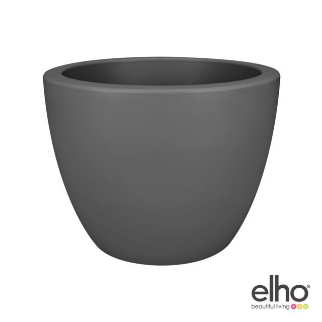 Elho - Pot de Fleurs Pure Soft round 50 cm - anthracite Elho  - Elho