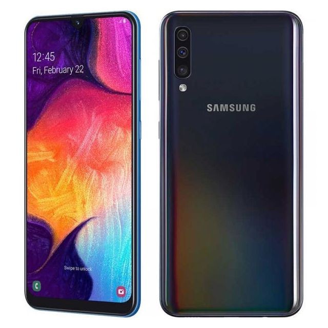 Samsung - Samsung A505 Galaxy A50 4G 128 Go Dual-SIM black EU - Smartphone Android Samsung galaxy a50