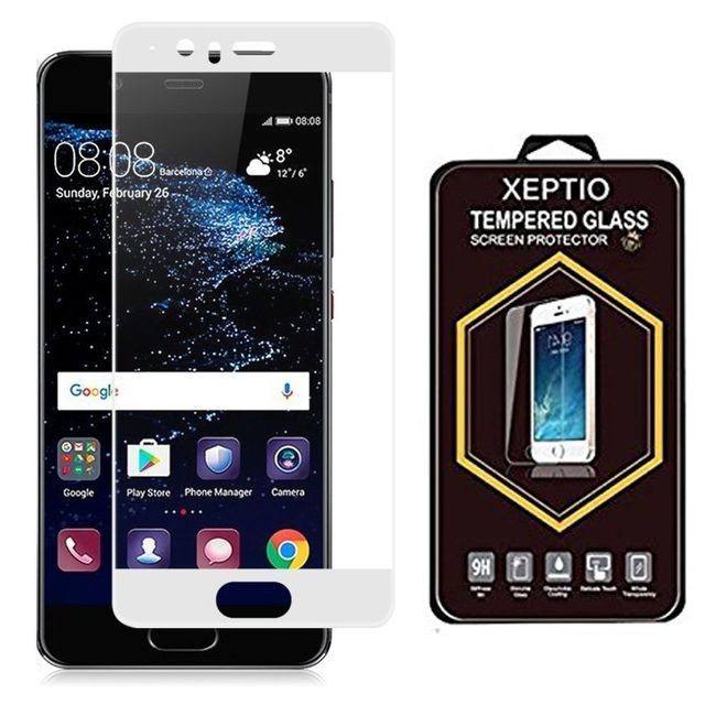 Xeptio - Huawei P10 LITE : Protection d'écran FULL Cover en verre trempé - Tempered glass Screen protector blanc Xeptio  - Protection écran smartphone