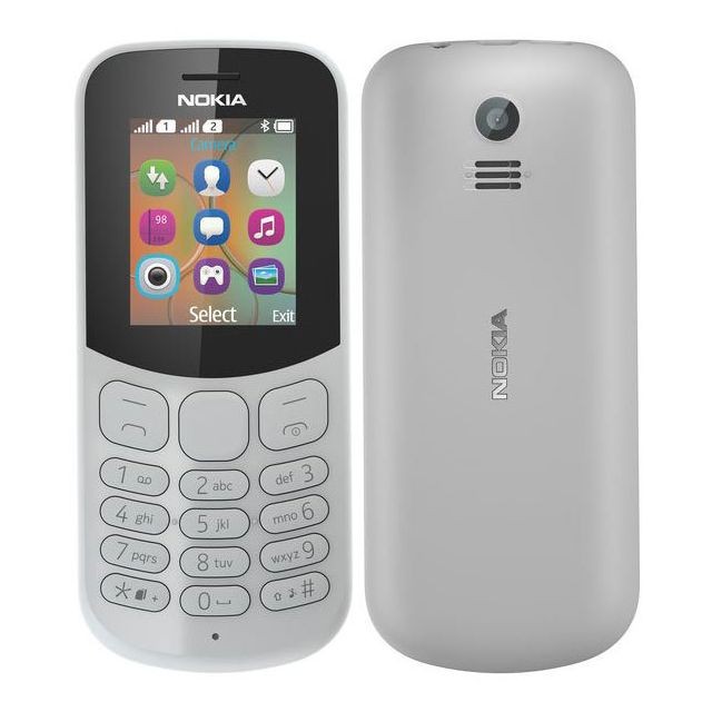 Téléphone mobile Nokia 130 Double SIM - Gris