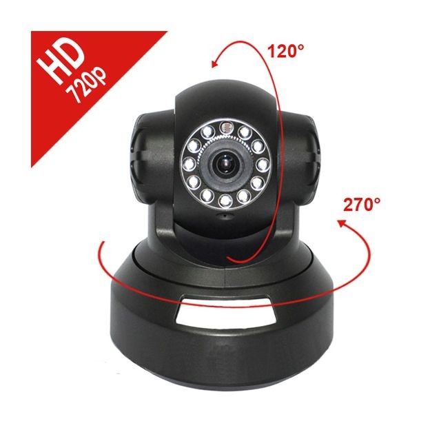 Caméra de surveillance connectée Mecer Caméra IP Dôme HD 720 P motorisée interieur WIFI
