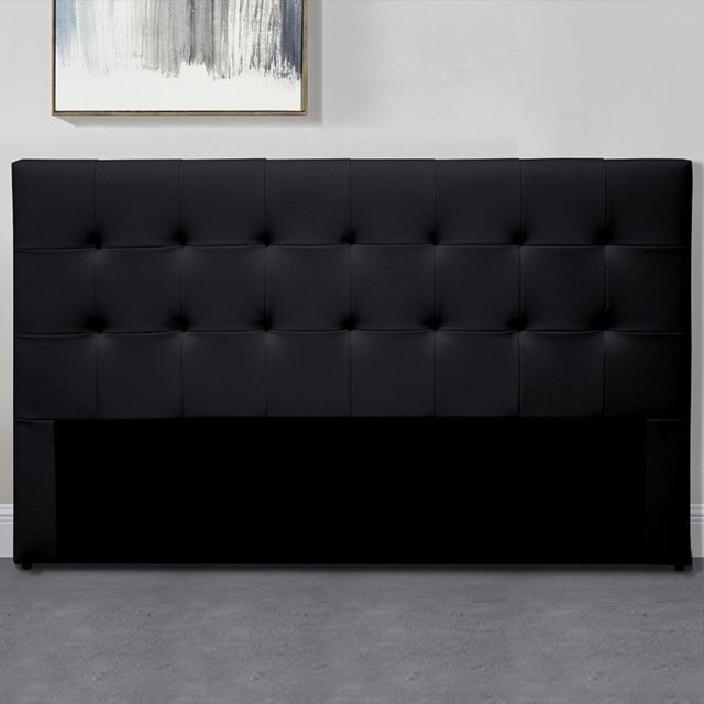 Meubler Design - Tête De Lit Capitonnée Capitole - Noir tête de lit - 160 cm - Têtes de lit