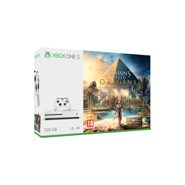 Console Xbox One Microsoft Xbox One S 500 Go Assassin's creed Origins