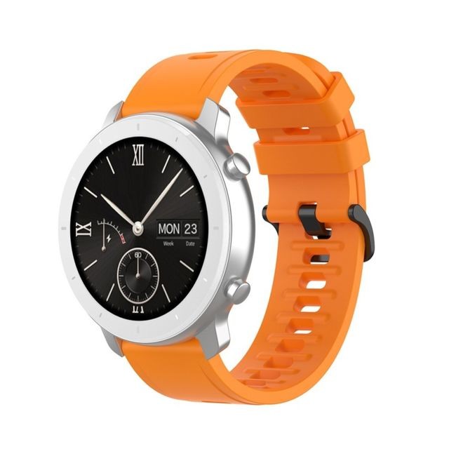 Wewoo - Bracelet pour montre connectée de remplacement de Smartwatch en silicone Amazfit GTRtaille 20 mm orange Wewoo  - Bracelet connecté Wewoo