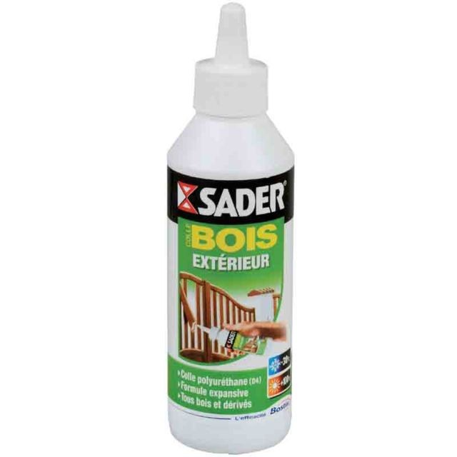 Sader -SADER - Colle Polyuréthane bois extérieur 250 g Sader  - Mastic, silicone, joint Sader