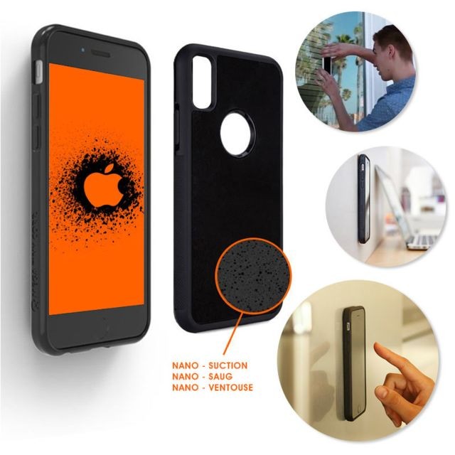 Shop Story - Coque Anti-gravité pour iPhone 7 / 7S avec Nano Ventouse pour une Adhérence sur Surfaces Lisses - Shop Story
