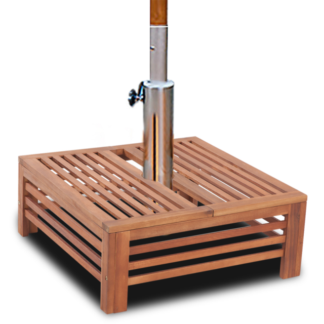 Vidaxl - vidaXL Table d'appoint en bois pour pied de parasol Vidaxl  - Parasol table