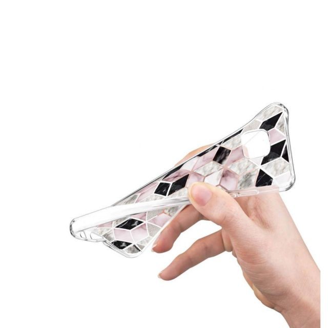 Evetane Coque Samsung Galaxy S8 Plus 360 intégrale transparente Cubes Géométriques Ecriture Tendance Design Evetane.