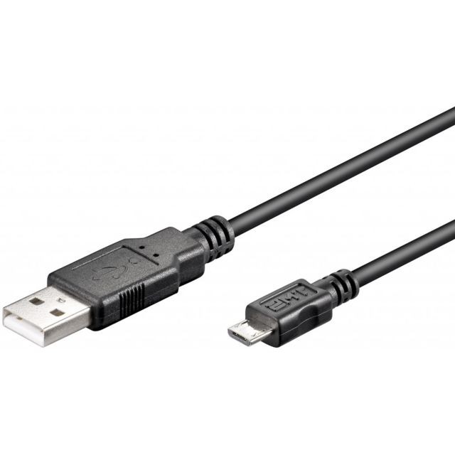 marque generique - Câble USB 2.0 AM - MBM A mâle - Micro B mâle Ronde 1.00 m Noir marque generique  - Marchand 1fodiscount