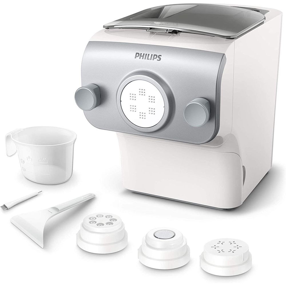 Philips Machine à pâtes entièrement automatique 150W blanc gris fumée