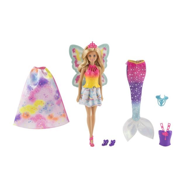 Barbie Barbie Poupée 3 Tenues - Fjd08