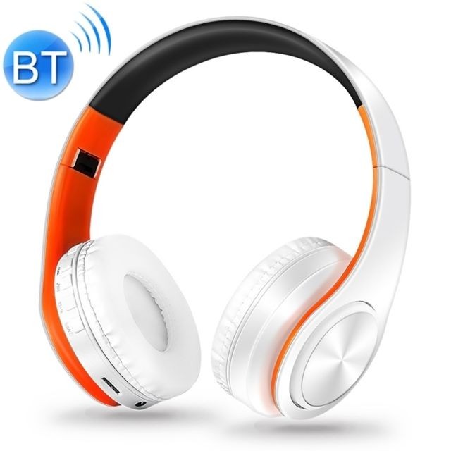 Wewoo - Casque sans fil Sport pliant Stéréo Musique Bluetooth Téléphones Écouteurs Soutien Carte TF (Orange) Wewoo  - Casque pliant
