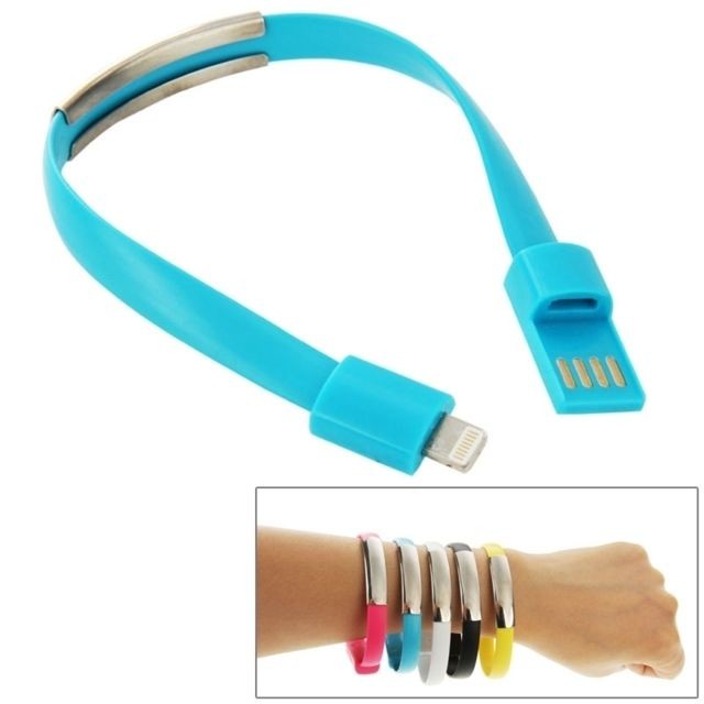 Wewoo - Câble bleu pour iPhone 6 et 5S & 5C 5, Longueur: 24cm de chargement de données de synchronisation de bracelet portable, Wewoo  - Câble antenne Lightning
